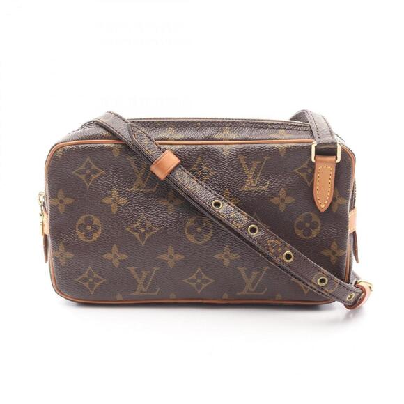 LOUIS VUITTON Brown Monogram Leather Shoulder Bag - Picture 1 of 14